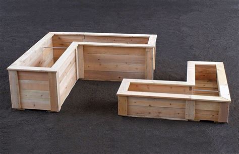 l shaped planter box